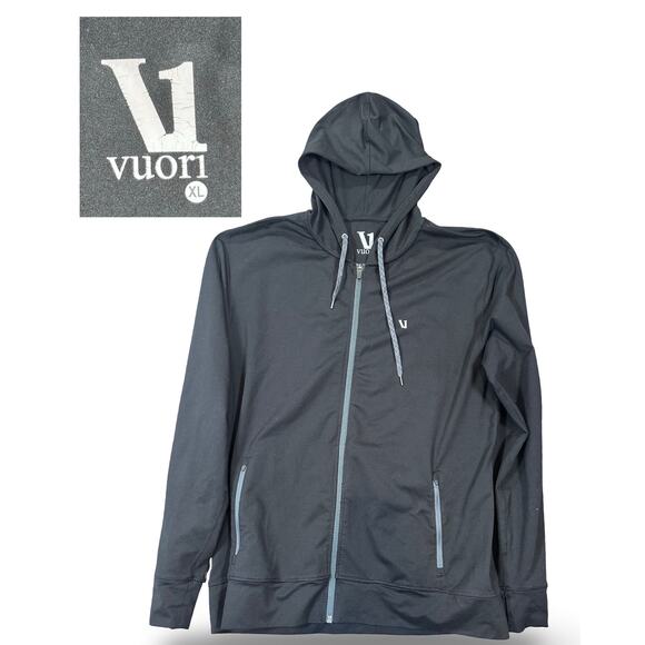 Vuori Other - Vuori Jackson Stretch Hoodie Full Zip Men’s XL Black Athletic Workout Training
